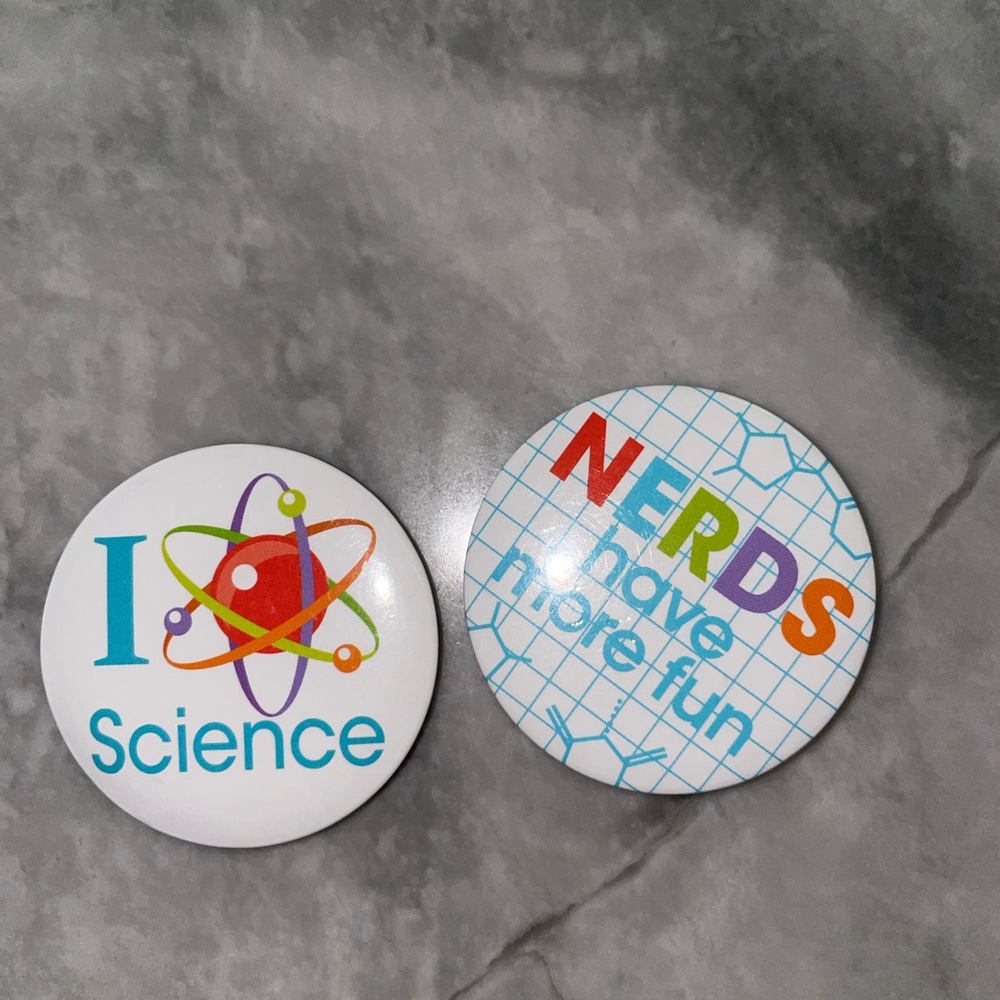 Science and Nerds Pin